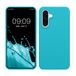 kwmobile telefoonhoesje geschikt voor Samsung Galaxy A36 5G - Hoesje met siliconen coating - Smartphone case in ijsblauw