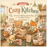 Cozy Kitchen: Coloring Book for Adults and Kids(Cozy Tales)