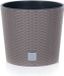 Prosperplast Pot de fleurs décoratif Rato rond Ø25cm H22.4cm plastique brun