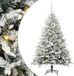 vidaXL Kunstmatige Voorverlichte Kerstboom met Ballenset Groen 150 cm