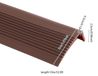 Bande antidérapante pour escalier - Bande autocollante pour marche - 10 m x 5 cm PVC - 3,05 mm d'épaisseur - Utilisable pour marches intérieures et extérieures - Marron