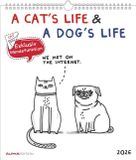 Alfaedition A Cat's Life & A Dogs Life 2026 Wende-/Wandkal. 30x30