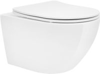 LuxeBath Keramisch Wandcloset, 54 cm, Randloos, Soft-close, Wit