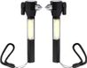 Merkloos / Sans marque Makito Western Europe Veiligheidshamer met gordelsnijder - 2x - Design - zwart - noodhamer - incl zaklamp