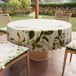 PETTI Artigiani Italiani - Vuilafstotend rond tafelkleed van microvezel (diameter 160 cm), keukentafelafdekking voor ronde tafel, bloemenpatroon, 100% Made in Italy