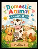 Domestic Animals Colouring Book: An Educational Coloring Adventure with Friendly Farm and Household Animal