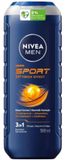 NIVEA Men Shampoo & Shower gel 3in1 For Men Sport - 500 ml