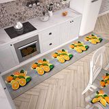 PETTI Artigiani Italiani - Keukentapijt, loper, keukenloper, antislip en wasbaar, 52 x 280 cm, oranje, 100% Made in Italy