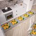 PETTI Artigiani Italiani - Keukentapijt, loper, keukenloper, antislip en wasbaar, 52 x 280 cm, oranje, 100% Made in Italy