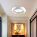 Plafonnière C8295-WH, blanc chaud, 3000 K, 30W, cadre en métal avec revêtement laqué, abat-jour en verre. Classe d'efficacité énergétique : A+