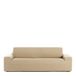 Eysa Bi-elastische bankovertrek voor 2-zitsbank, kleur: beige, design Harlem