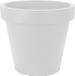 Merkloos Prosperplast Bloempot/plantenpot voor binnen en buiten - D25 x H23 cm - wit - kunststof