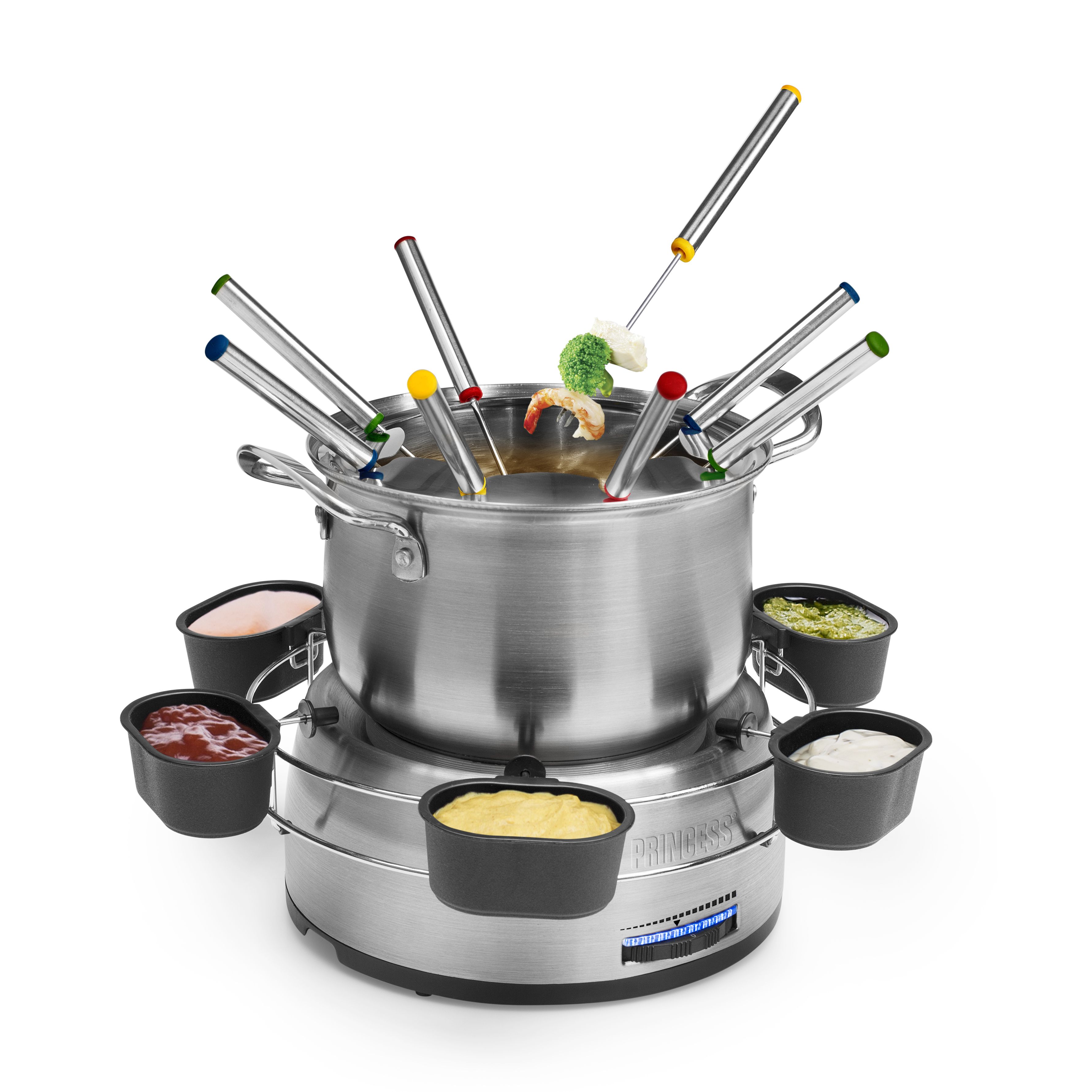 Princess 01.172680.01.001 RVS Fondue Family Set - 8 Personen - Roestvrijstaal