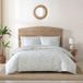 Tommy Bahama Queensize dekbedovertrekset, omkeerbaar katoenen beddengoed set met bijpassende shams, Coastal Home Decor (pen en inkt lichtgroen, Queen)