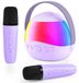 Karaokeset speelgoed kinderen - 2 microfoons sans fil - Bluetooth - Violet - Enfants et adultes