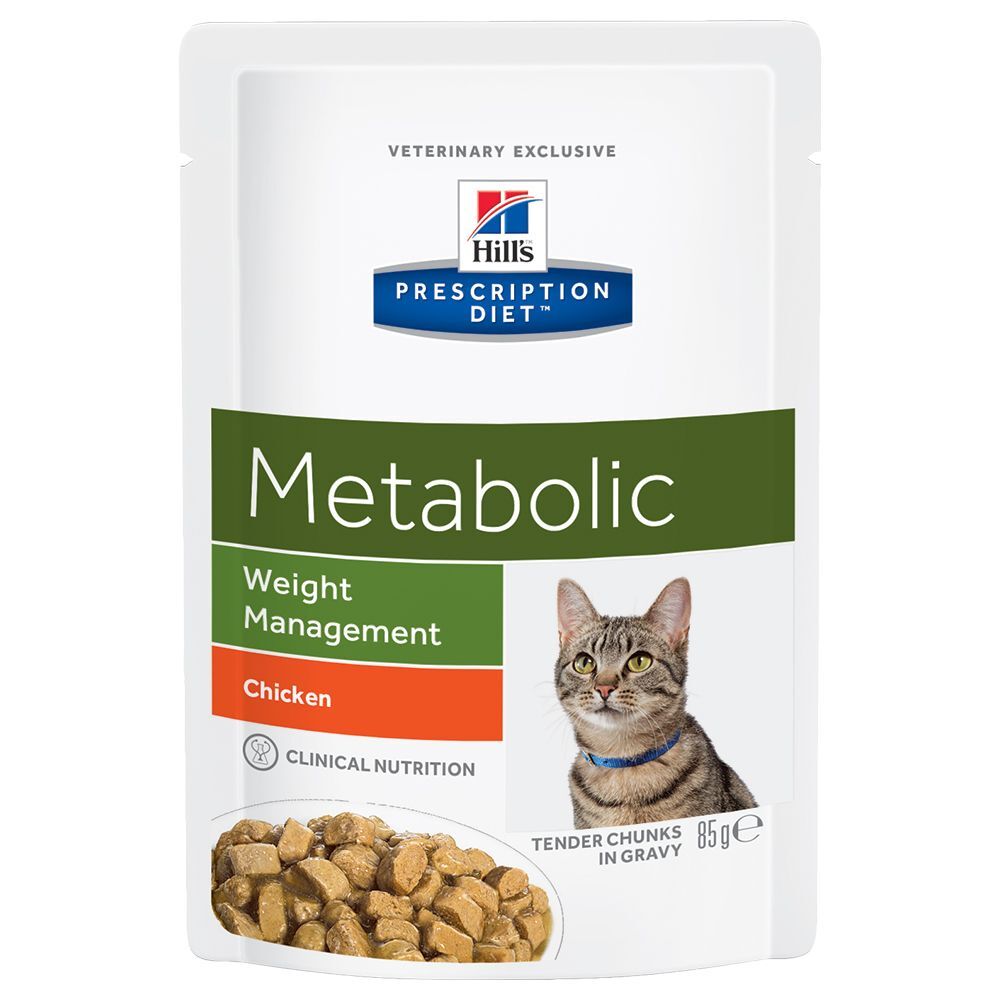 Hill's Prescription Diet Metabolic Weight Management Feline zakjes 12 x 85 gr