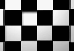 Fotobehang - Black + White Squares - 366 x 254 cm - Multi