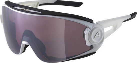 Alpina 5W1NG Fietsbril - white matt - Unisex