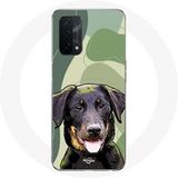 Maniacase Etui voor Oppo A74 Beauceron zwart hondenras