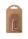IF Rose Gold Metal Letter Keyring - L