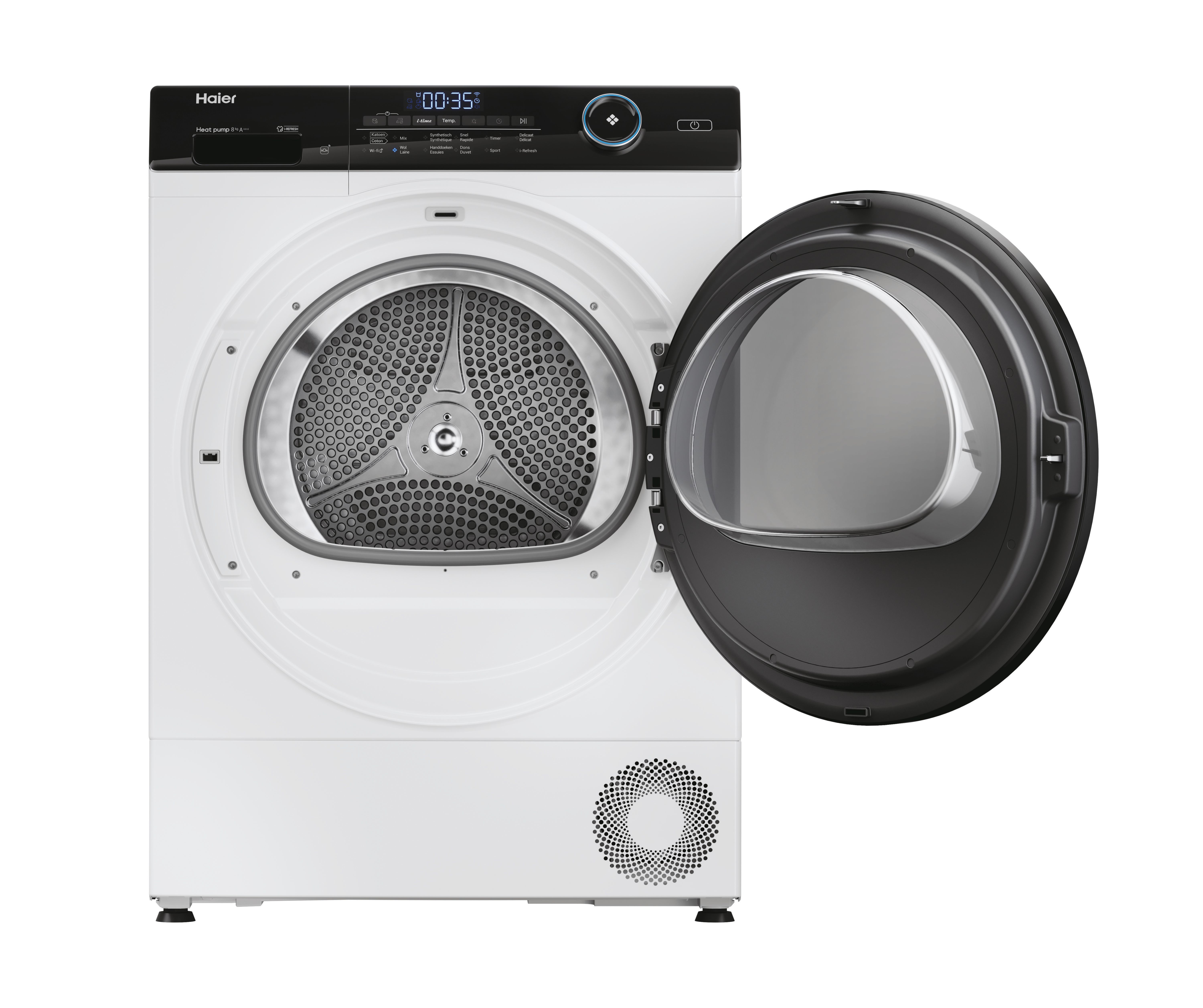 Haier I-Pro Series 5 HD80-A3959 - Warmtepomp Droger - 8 kg - A+++ - Wit