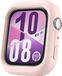 Wigento Huawei Siliconen beschermhoes voor de Huawei Watch Fit 4, halfomsluitend, roze