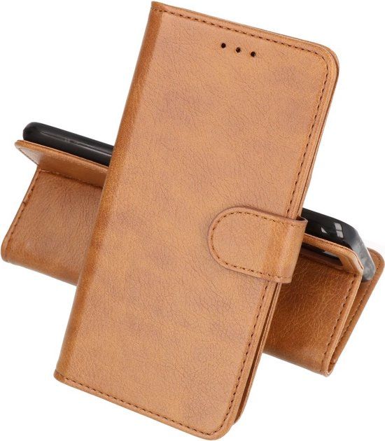 BAOHU Book Case voor Motorola Moto G72 - Bruin