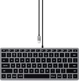 Satechi Slim W1 USB-C Wired Toetsenbord - QWERTY - Grijs