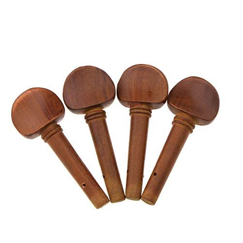 OTOTEC 4 stks Viool Fiddle Tuning Peg Set 4/4 Size Houten Vervanging Jujube Hout
