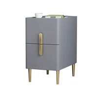 ROSPRO Universeel Nachtkastje Smalle Nachtkastje Bijzettafel, Kleine Moderne Opbergkast Bijzettafel, 2 Lagen Massief Houten Ladetype Nachtkastje Modern Nachtkastje (Blue : C-Grey)