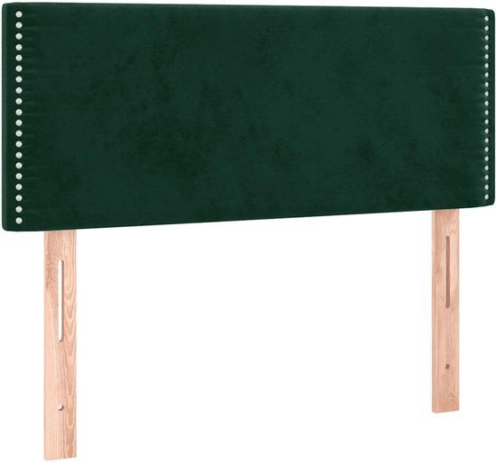 vidaXL Hoofdbord - 80x5x78/88 cm - Donkergroen - Fluweel