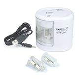 Rapesco 1448 PS12-USB Automatische Elektrische Puntenslijper, Wit