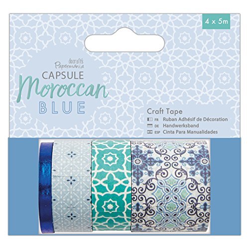 Papermania Capsule Marokkoblauw, Craft Tape (4 x 5 m)