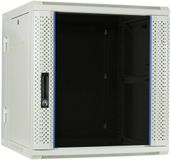 DSIT 12U witte wandkast (kantelbaar) met glazen deur 600x600x635mm (BxDxH)