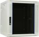 DSIT 12U witte wandkast (kantelbaar) met glazen deur 600x600x635mm (BxDxH)
