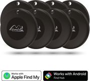Lifemate Life Tag Duo - 8 stuks - Bluetooth tracker - compatibel met Apple Find My of Google Find Hub (iOS of Android), BLE 5.2 Bluetooth tracker, IP67 waterdicht, CR2032 batterij 1-2 jaar