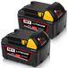 Milwaukee set de 2 18V 5000mAh batteries avec indicateur LED, pour M18B