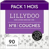 LILLYDOO Huidvriendelijke babyluiers - maat 8 (17+ kg), maanddoos (90 stuks)