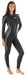 SEAC Invidia Lady Eendelig wetsuit 3 mm ultrastretch met ritssluiting aan de voorkant voor duiken, snorkelen en apneu, zwart, XS