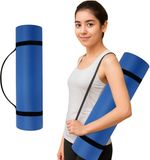 Endless NBR Yogamat 180x61x1 cm met Draagriem – Blauw
