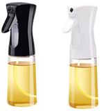 Ziva Olie Spray Fles Glas 220ml - 2 stuks - Wit + Zwart
