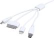 Eufab - Universele USB-oplaadkabel met 4 Poorten - 4 in 1