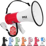 Pyle Megafoon Speaker – 50 Watt Draagbare PA Bullhorn met Sirene en Verstelbaar Volume