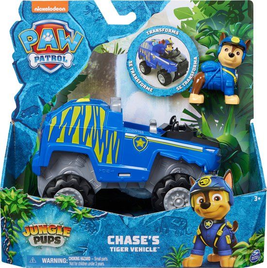 PAW Patrol Jungle Pups Speelgoedauto met Figuur - Assorti