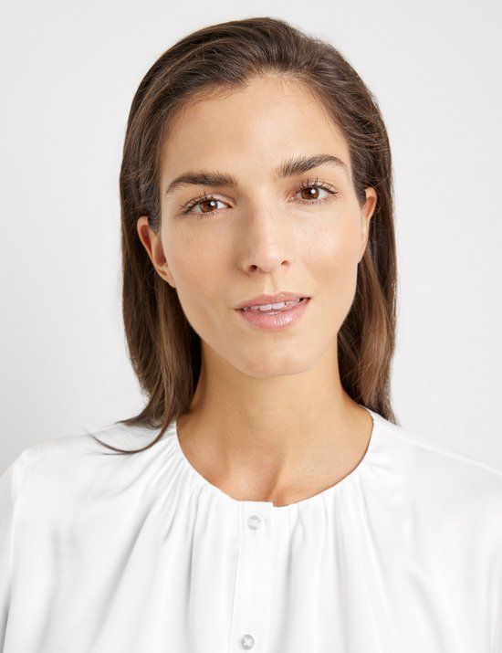 GERRY WEBER Dames Blouse - Lange Mouwen - Off-white - Maat 46