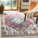 Safavieh Handgetuft tapijt voor binnen, abstracte collectie, grijs/zwart, 122 x 183 cm, voor woonkamer, slaapkamer of elk interieur