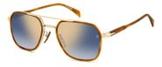 DAVID BECKHAM Herenzonnebril DB 1161/S, bruin Havana Gold, 54