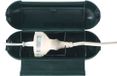 Alma Garden Stekkerbox/stekkersafe - spatwaterdicht - groen - kunststof - IP44 - 21 x 8 cm