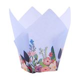 24 PME 24 Muffinvormpjes Tulp Boeket Bloemen