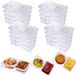 OEM Dailygoods - 20 Stuks Kruidcontainers - Mini Snackcontainers - Dubbelcompartiment - Transparant - Herbruikbaar - Geschikt voor Sauzen en Snacks